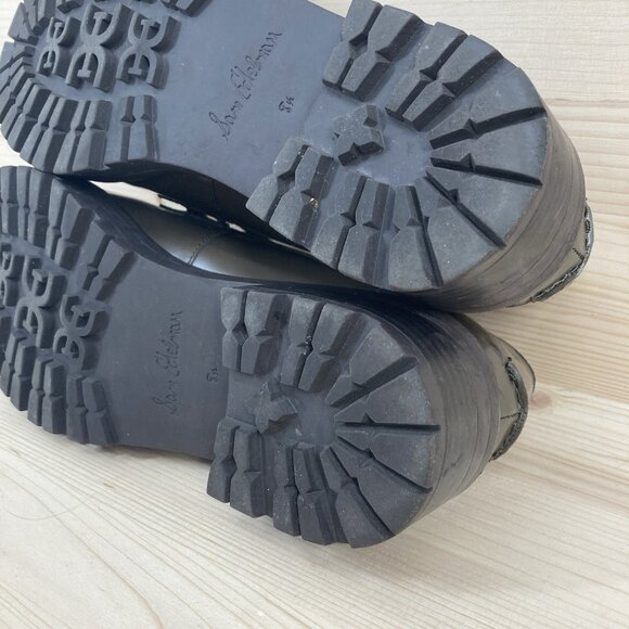 Sam Edelman Womens Penny Loafers Tully Shoes Sz 8.5 Alpine Green Gold Leather - Picture 15 of 16